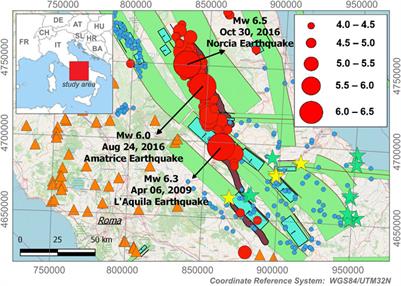 Earthquake-Related Signals in Central Italy Detected by Hydrogeochemical and Satellite Techniques